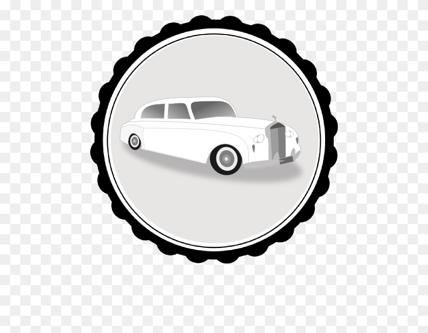 486x594 Лимузин Клипарты - Классический Автомобиль Клипарт Черно-Белое