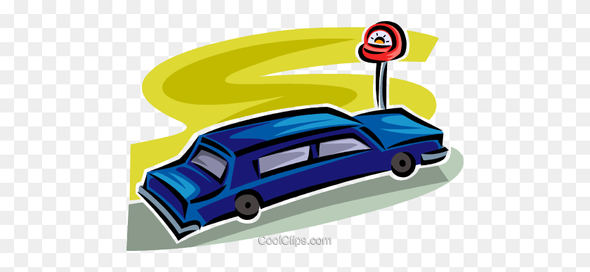 480x327 Limousine Royalty Free Vector Clip Art Illustration - Limousine Clipart