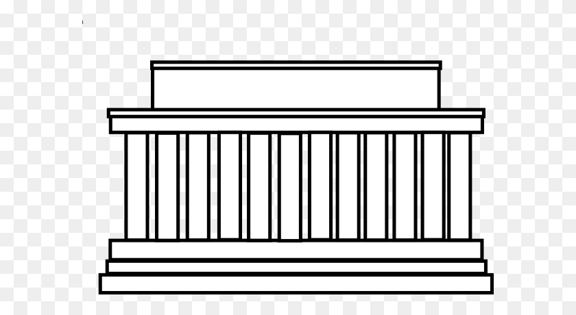 600x400 Colección De Imágenes Prediseñadas De Lincoln Memorial Building - Free Building Clipart