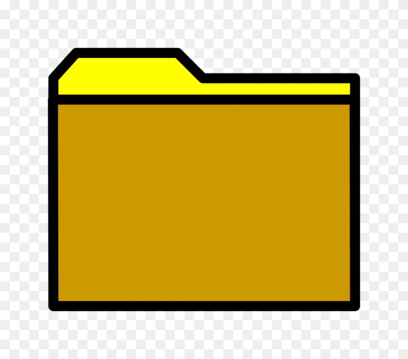 860x750 Line Angle - Yellow Folder Clipart