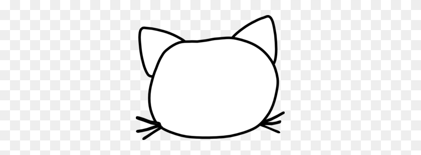 297x249 Line Art Clipart Cat Head - Fnaf Clipart Blanco Y Negro
