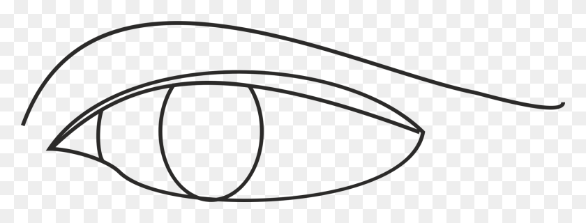 2244x750 Line Art Drawing Eye Diagram - Basketball Lines Clipart