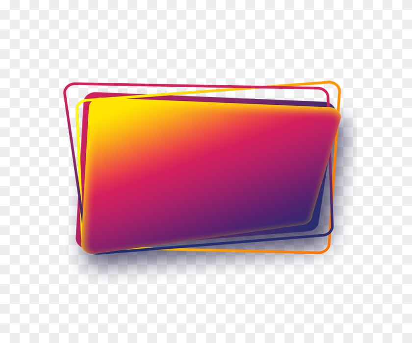 640x640 Line, Box, Gradient, Shape, Curve, Emblem, Badge,elements, Purple - Gradient PNG