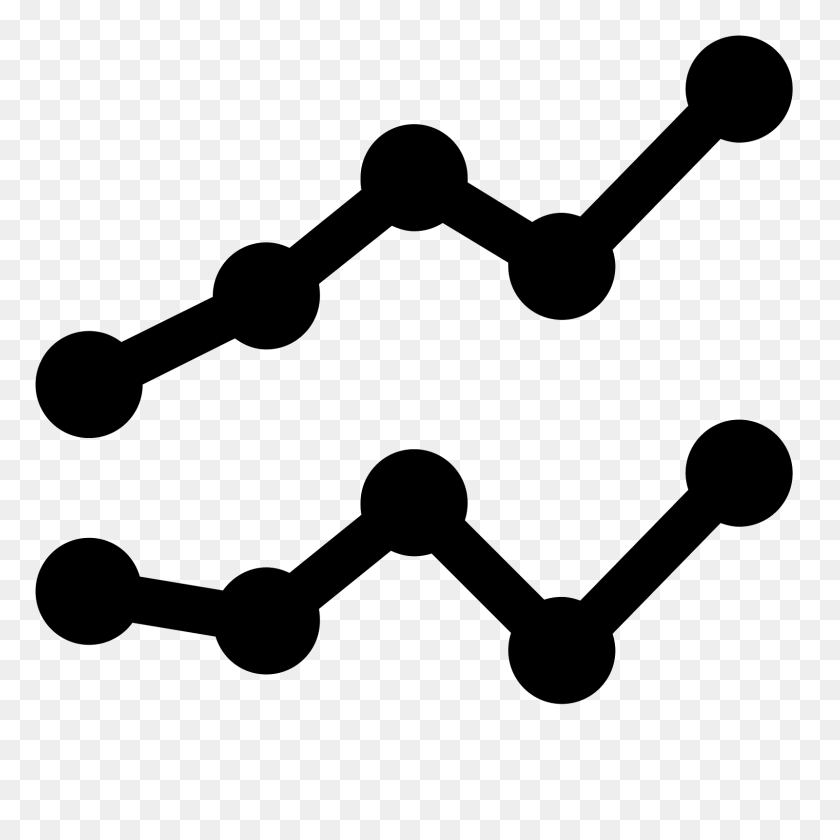 1600x1600 Line Chart Icon - Connect Icon PNG