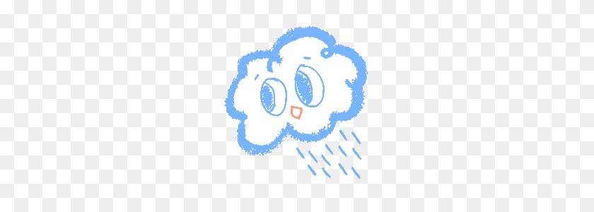 240x240 Наклейки Line Creators - Rain Png Gif