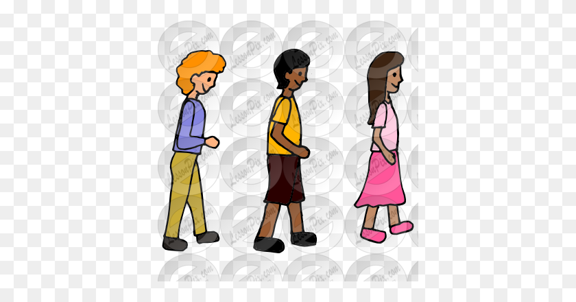 380x380 Line Dance Picture For Classroom Therapy Use - Line Dancing Clip Art