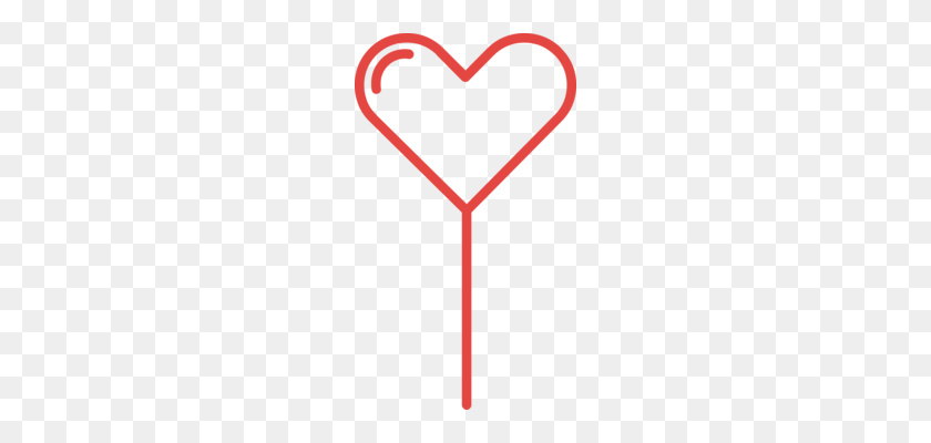 200x340 Line Heart - Dashed Line Clipart