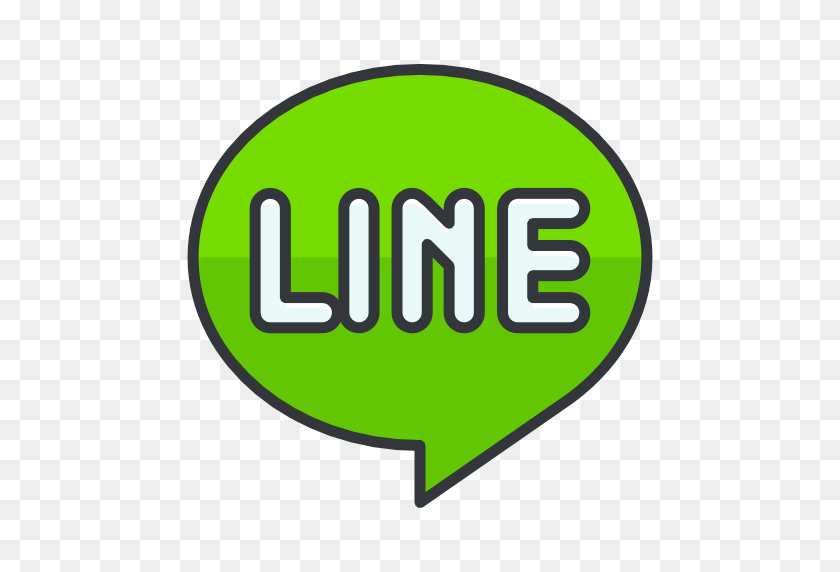 512x512 Line Icon Free Of Social Icons - Line PNG