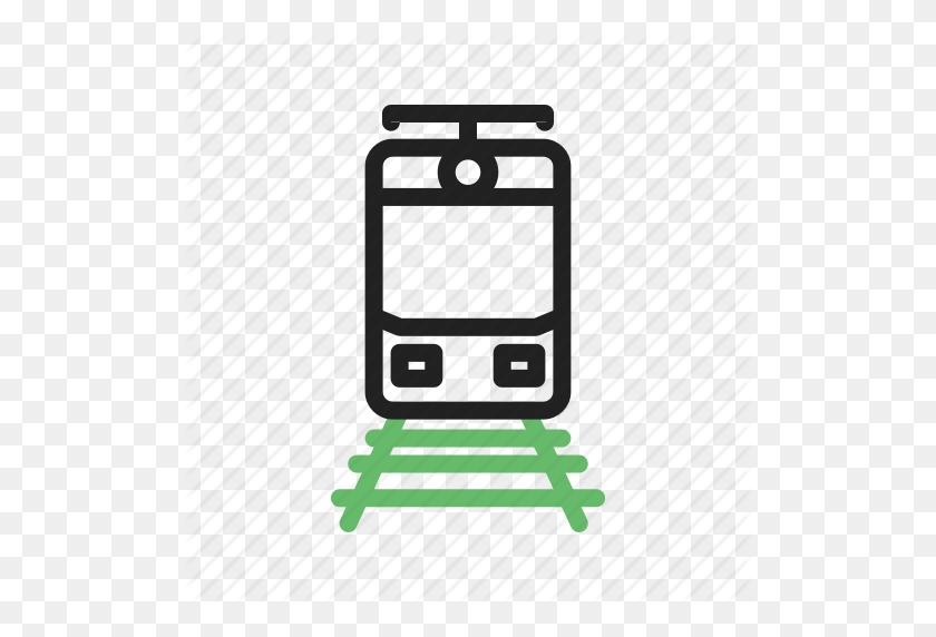 512x512 Line, Railroad, Railway, Steel, Track, Train, Travel Icon - Railroad Tracks Clipart