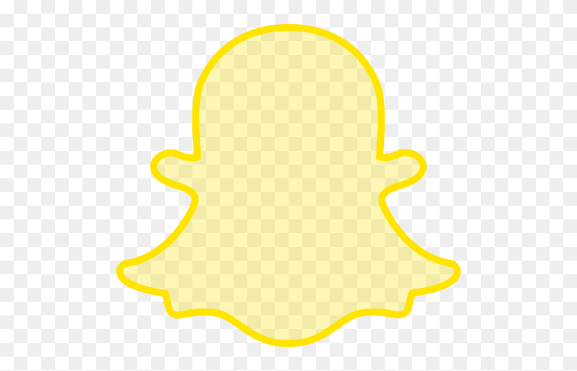 512x481 Line, Snapchat, Social, Transparent Icon - Snapchat Logo Transparent PNG
