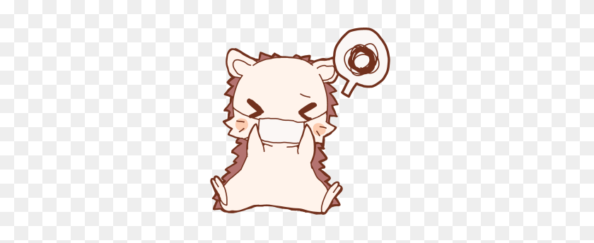288x284 Line Sticker Of The Day Hedgehogs Hedgehogs - 50 Cent Clipart