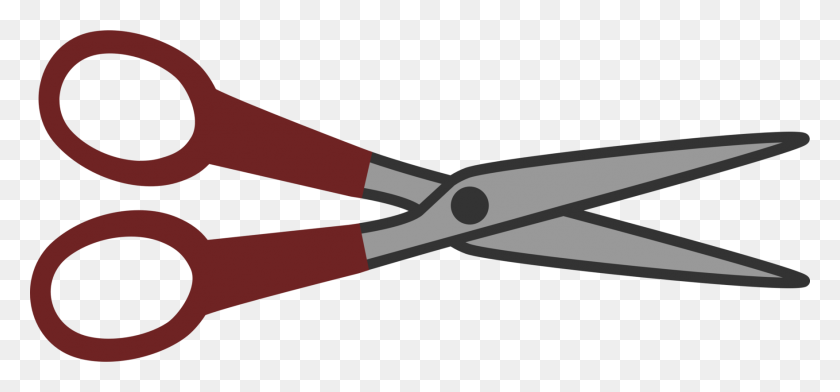 1761x750 Line With Scissors Clipart - Clipart Scissors Cutting Dotted Line