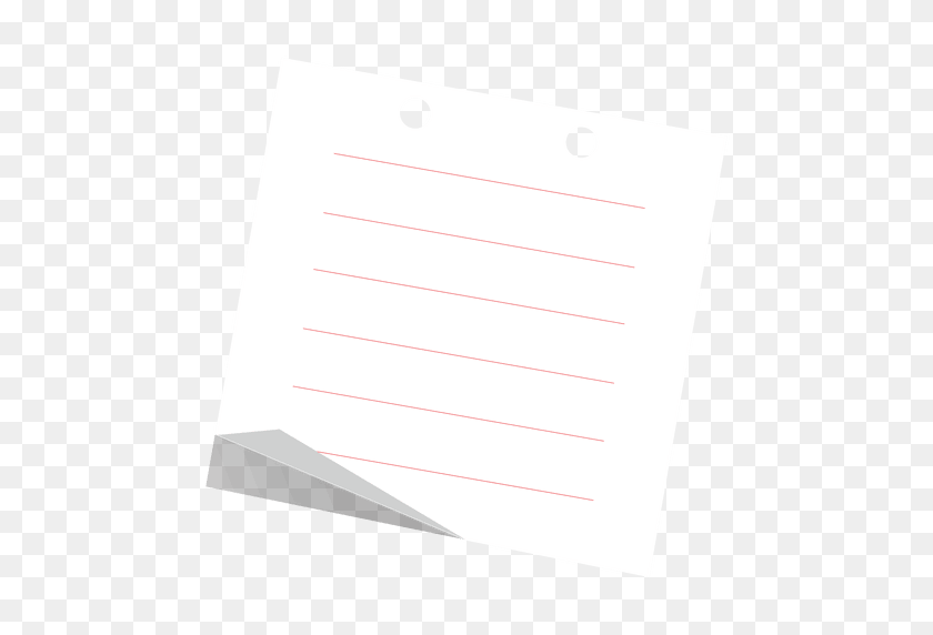 512x512 Lined Sticky Note - Lined Paper PNG