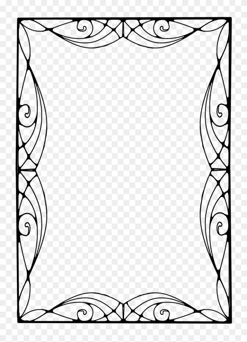 806x1140 Lines Graphic Transparent Library Free Download On Unixtitan - Scroll Lines Clip Art