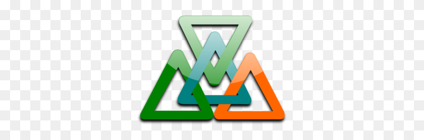 298x219 Linked Triangles Png, Clip Art For Web - Triangles PNG
