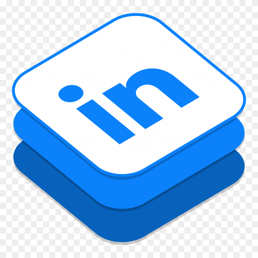 1024x1024 В Стиле Linkedn Для Социальных Сетей Designbolts - Значок Linkedin В Png