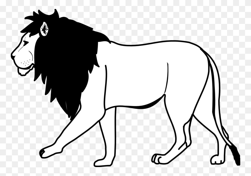 768x529 Lion Black And White Lion Clipart Black And White - Circus Lion Clipart