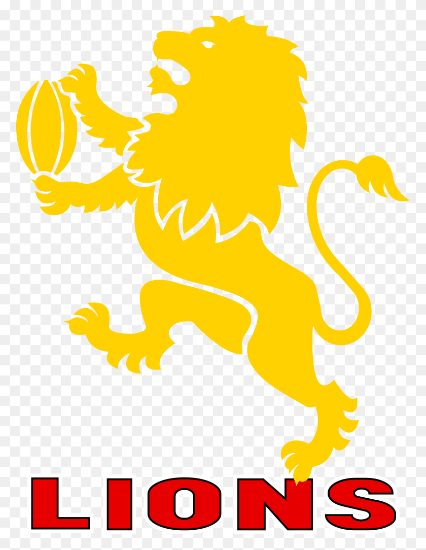 776x1024 Lion Clipart Rugby - Lions Club Logo Clip Art
