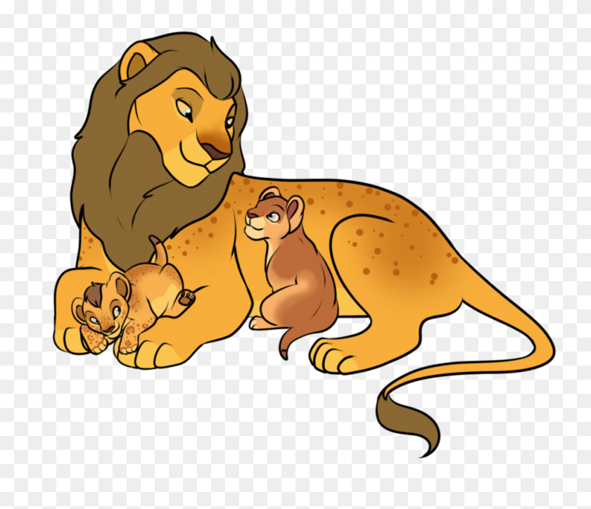 Лев и львенок рисунок - 88 фото