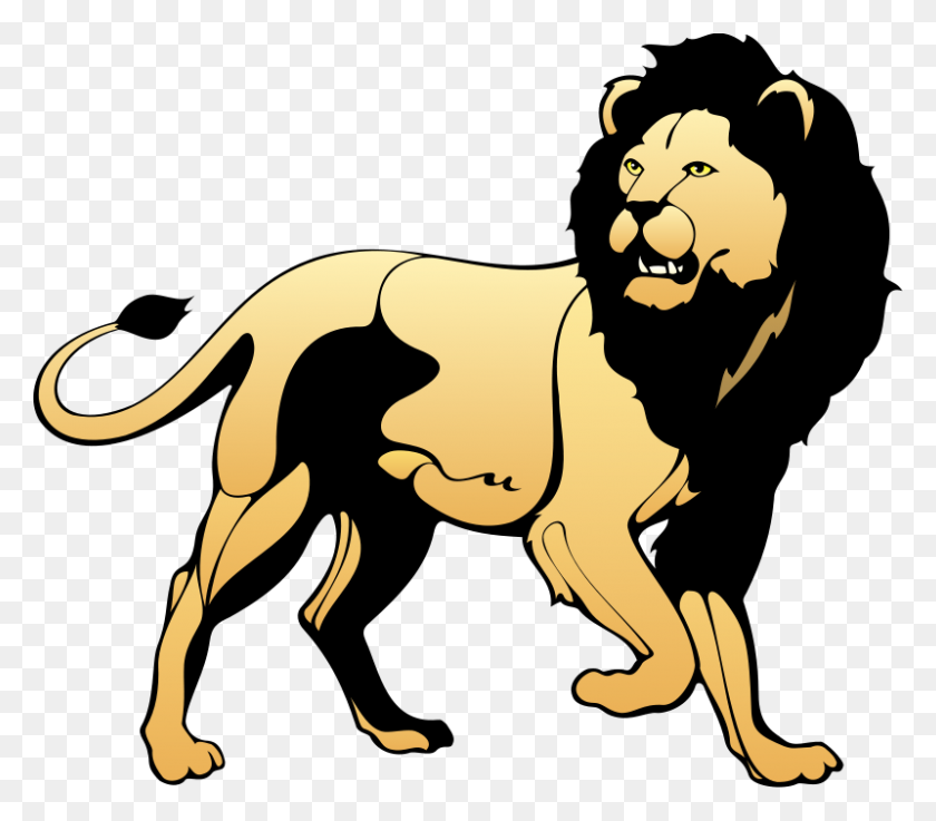 800x695 Lion Free Download Png Vector - Lion Face PNG