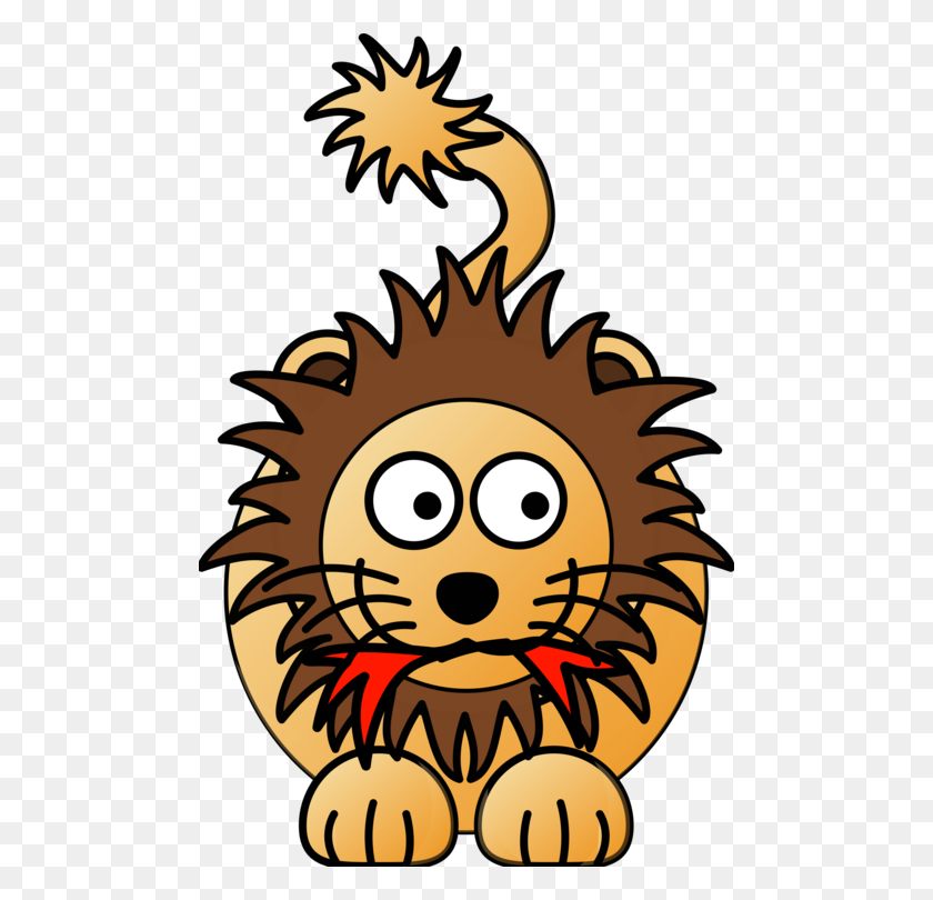 482x750 Lion Roar Tiger Jaguar Cartoon - Roar Clipart