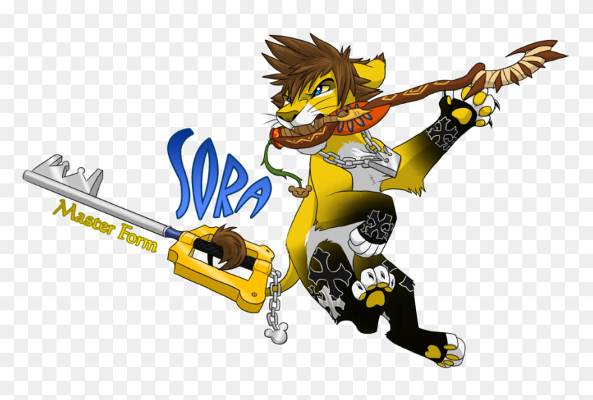 900x585 Lion Sora From Kingdom Hearts Images Sora Master Form - Sora PNG