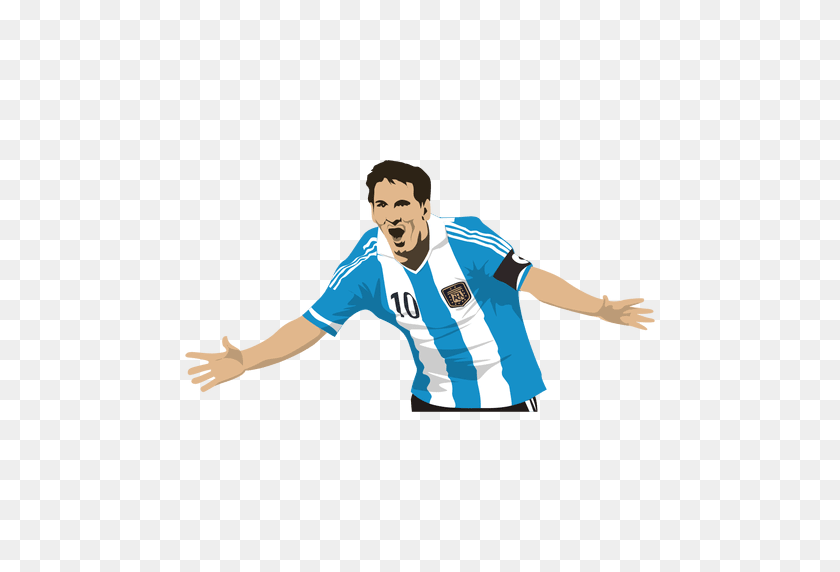 512x512 Lionel Messi De Dibujos Animados - Messi Png