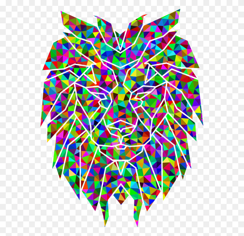 561x750 Lionhead Rabbit Color Tiger T Shirt - Lion Face PNG