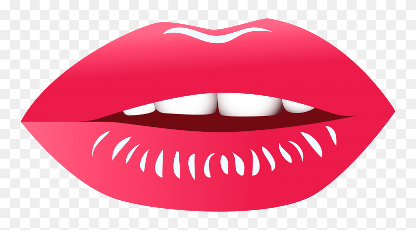 3000x1557 Lip Clip Art Tree Clipart - Pink Lips Clipart