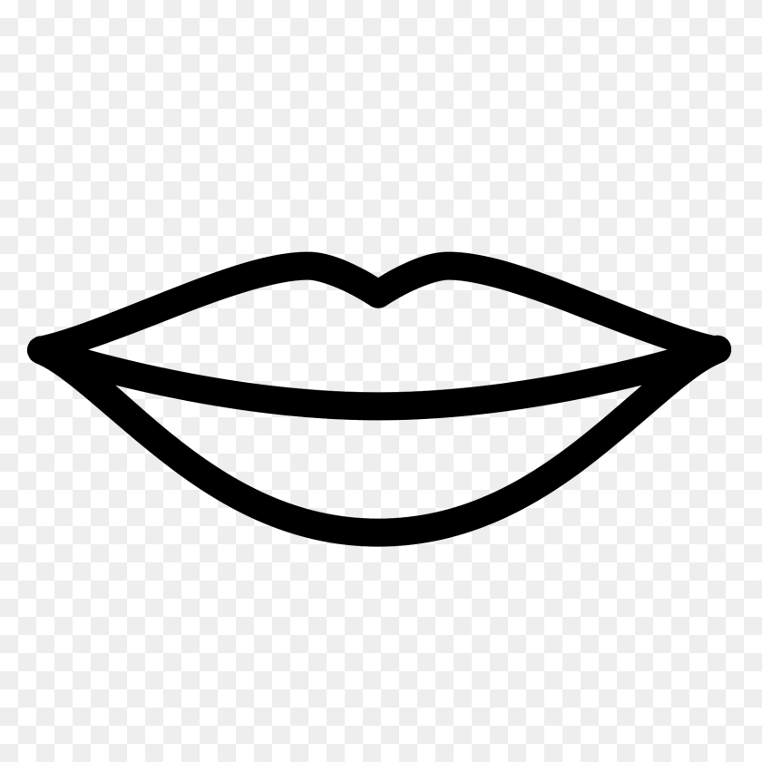 1600x1600 Lip Smile Computer Icons Symbol Clip Art - Black Lips Clipart