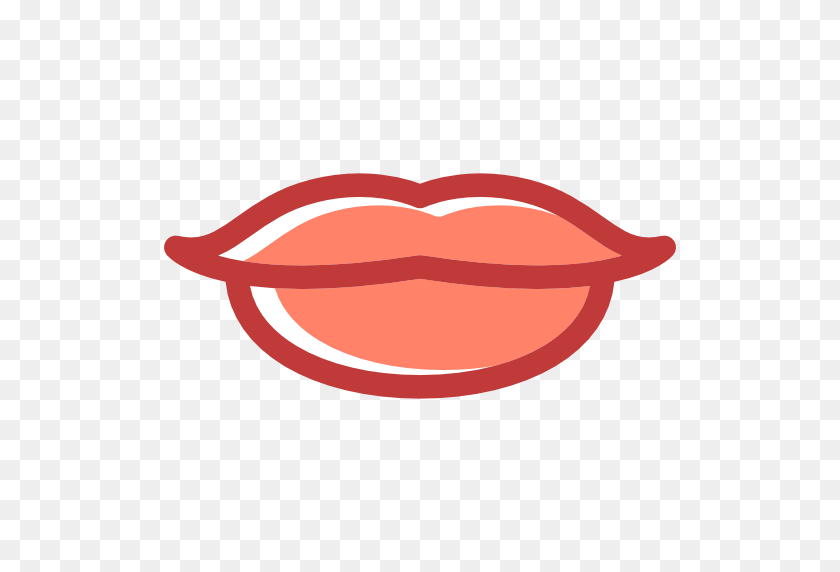 512x512 Lips - Lipstick Mark PNG