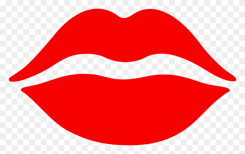 5428x3277 Lips Clip Art Free Kiss - Makeup Clipart Free