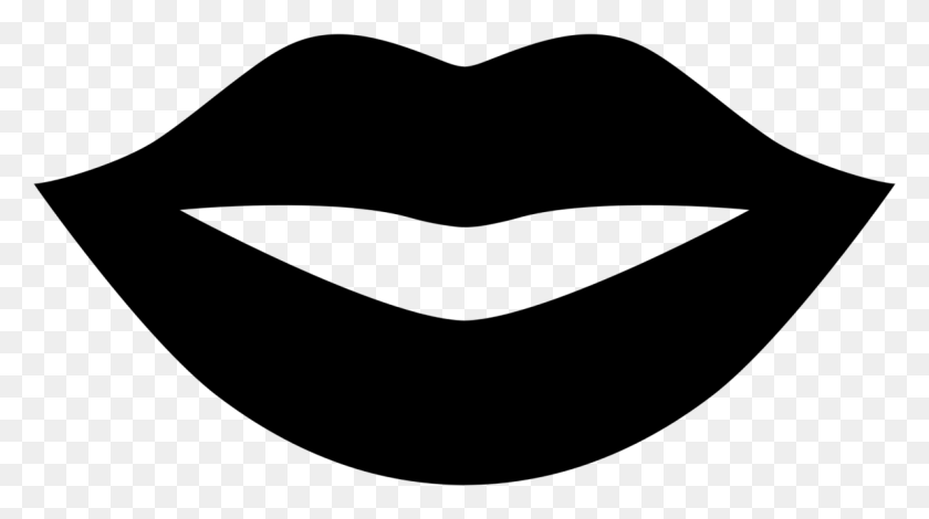 1187x625 Lips Clipart Black And White - Black Lips Clipart