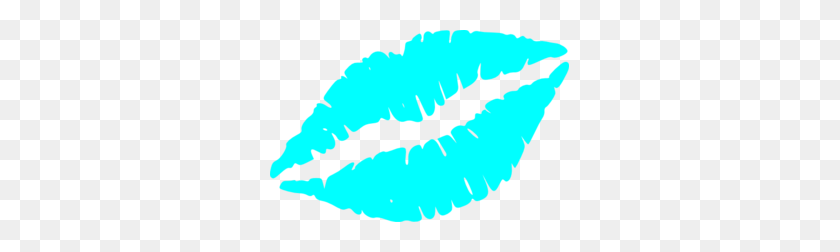 299x192 Lips Clipart Teal - Lip Gloss Clipart