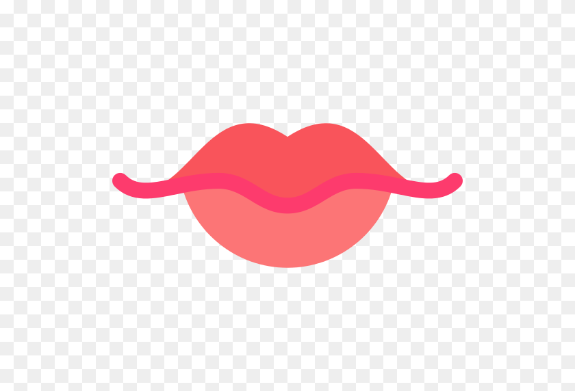 512x512 Lips Kiss Png Icon - Lipstick Kiss PNG