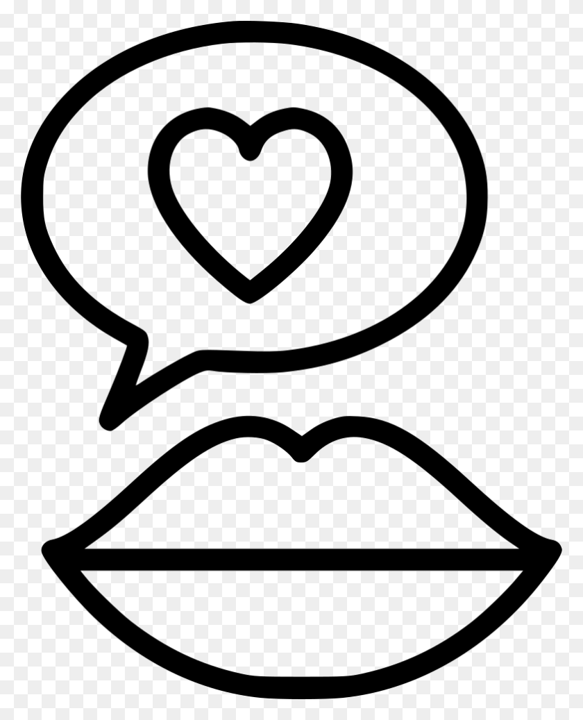 782x980 Lips Love Conversation Png Icon Free Download - Lips PNG