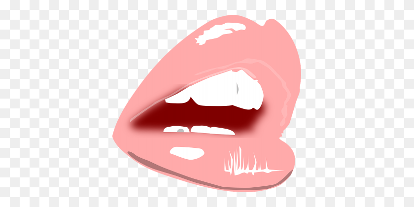 383x360 Lips Png Clipart - Pink Lips PNG