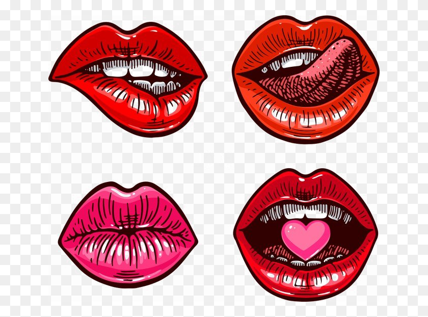 650x562 Lips Png Image Png Arts - Red Lips PNG