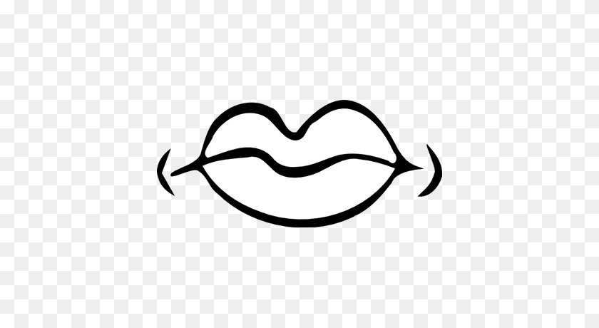 400x400 Lips Transparent Png Images - Mouth Talking Clipart Black And White
