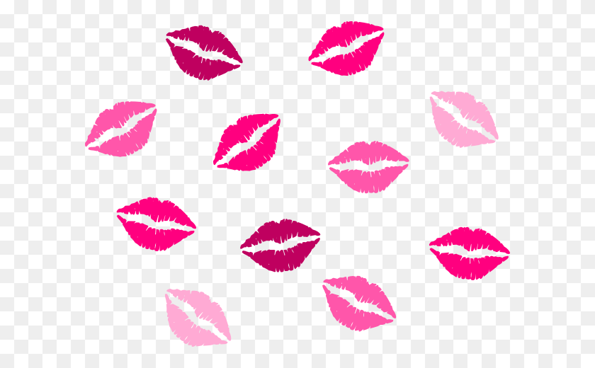 600x460 Lips Vector Clip Art - Lipstick Kiss Clipart