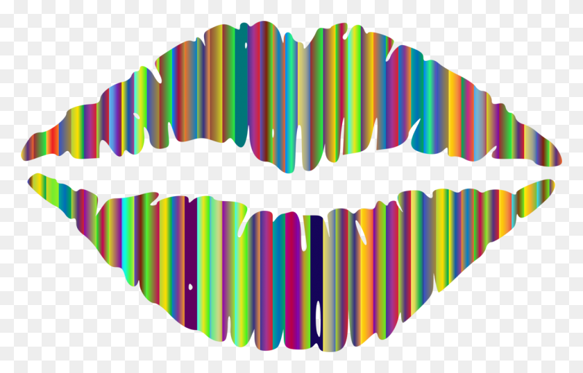1223x750 Lipstick Sticker Drawing Kiss - Clipart Lipstick