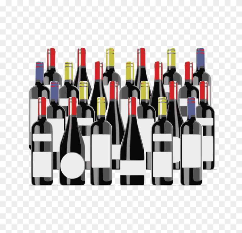 750x750 Liqueur Red Wine Alcoholic Drink Liquor - Wine Bottle Clip Art Free