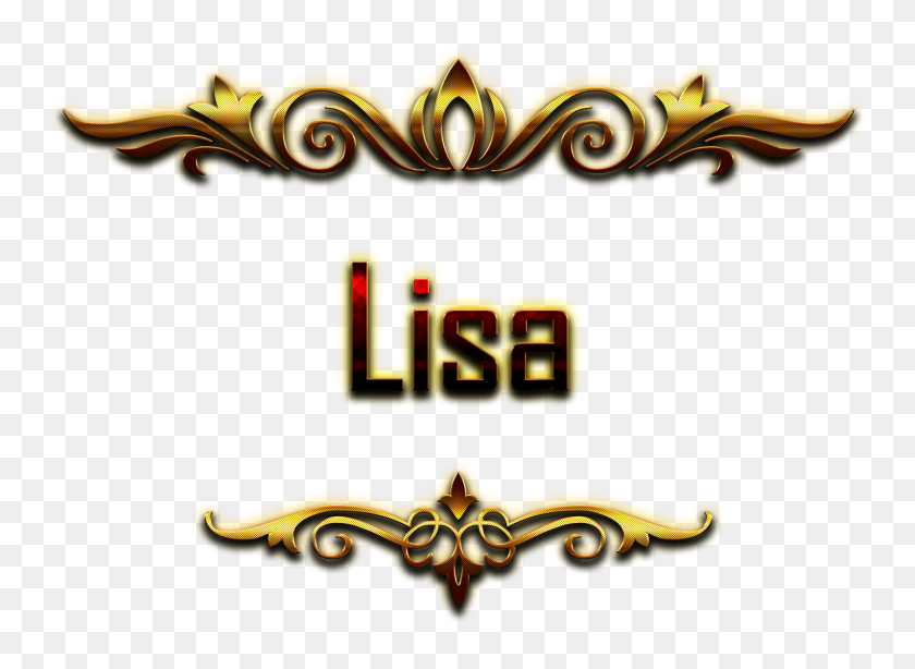 1438x1023 Lisa Decorative Name Png - Lisa PNG