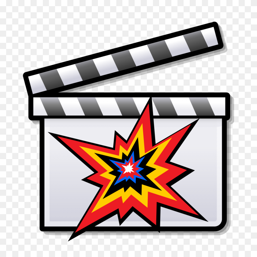 1200x1200 List Of Action Films - Movie Clapper Clipart