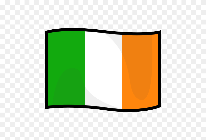 512x512 Lista De Emojis De Bandera Fantasma Para Usar Como Pegatinas De Facebook, Correo Electrónico: Imágenes Prediseñadas De La Bandera De Irlanda