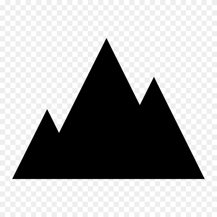 2000x2000 List Of Synonyms And Antonyms Of The Word Mountain Symbol - Mountain Silhouette PNG