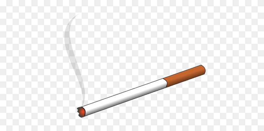 492x358 Lit Cigarette Clipart - Cigarette Smoke Clipart