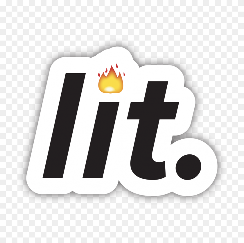 1000x1000 Lit Emoji Stickie Bandits - Lit Emoji PNG