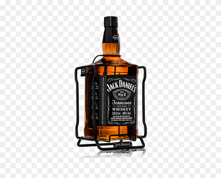 500x617 Litre Jack Daniel's Old Cradle Gift Set Jack Daniel - Whiskey Bottle PNG