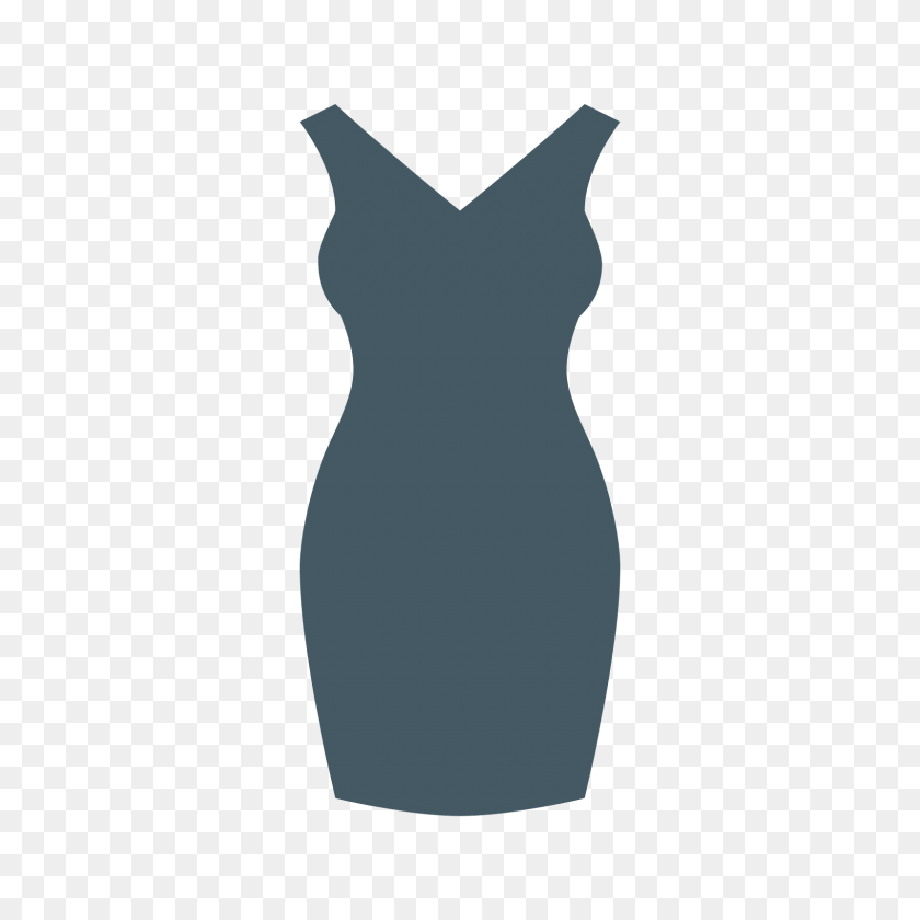 1600x1600 Little Black Dress Icon - Dress PNG